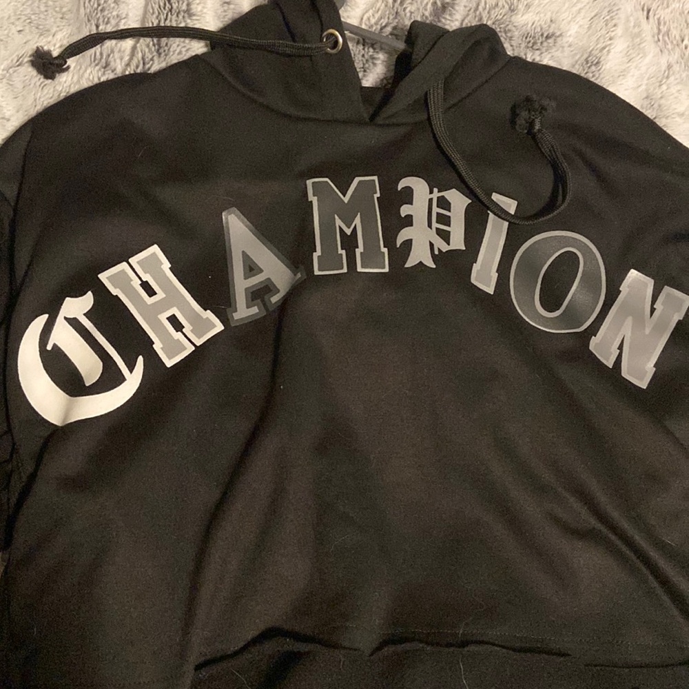 Champion Cropped Hoodie-Size Large-Brand New